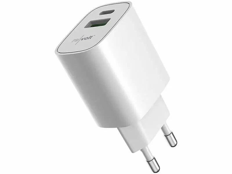 USB Adapter USB-C + USB Schnellladen 2 Ports reVolt Quick Charge