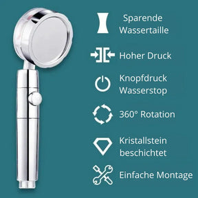 Hochdruck-Duschkopf zum Wassersparen von PURE™