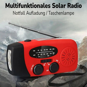 Notfall-Kurbelradio mit Solar & Powerbank