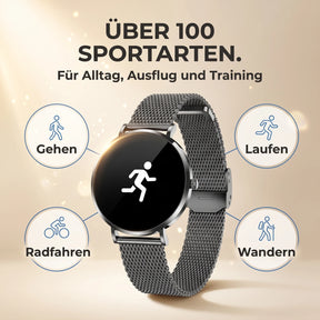 Über 100 Sportarten – Amory 5 Mini in Schwarz mit Gehen, Laufen, Radfahren und Wandern