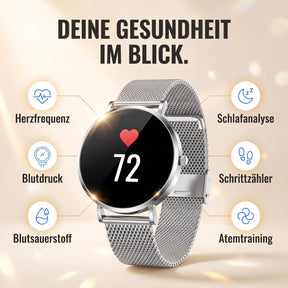 Deine Gesundheit im Blick – Amory 5 Mini in Silber mit sechs Gesundheitsfunktionen