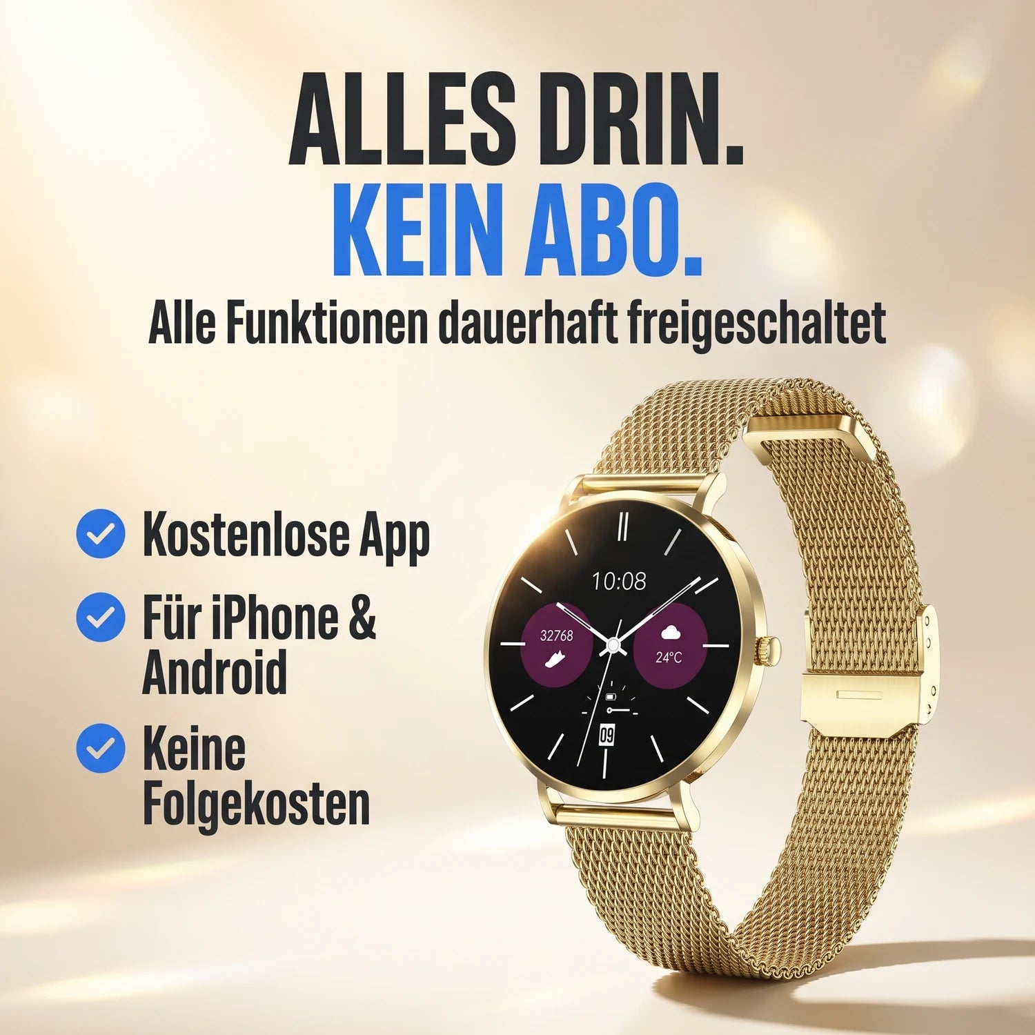 Alles drin, kein Abo – Amory 5 Mini in Gold
