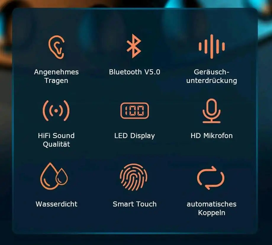 Bluetooth Kopfhörer In Ear Beschreibung der Funktionen und Features