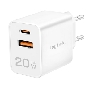 USB Adapter USB-C + USB Schnellladen 2 Ports LogiLink Quick Charge