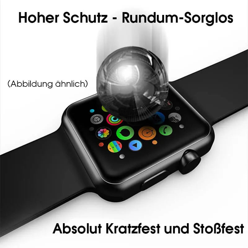 Panzerglas Displayschutzfolie 4 Stk. für Smartwatch Pireware® Elegance 4